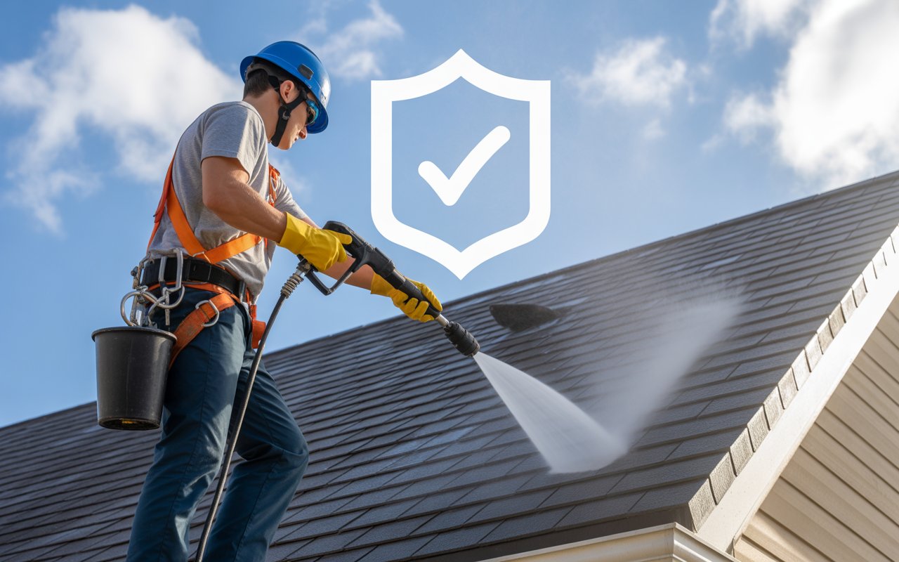 Roof Cleaning Contractor Insurance: Stay Covered While You Work Safely